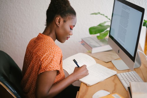 Woman In Front Of Her Computer 3059745
